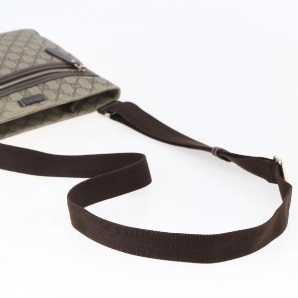 GUCCI GG Supreme Shoulder Bag PVC Beige Gold - Picture 5 of 16